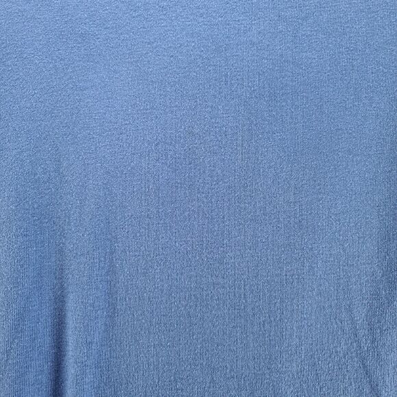 St. John's Bay Womens Top Blue Size Medium 100% Cotton Short Sleeve Pullover - Picture 8 of 12